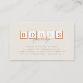 Boho Baby blokkeert Terracotta Books voor Baby Informatiekaartje (Voorkant)