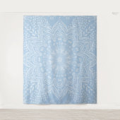 Boho Baby Blue Mandala Tapestry Wandkleed (Voorkant)