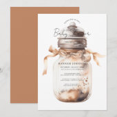 Boho Baby Bottle Genderneutraal Baby shower Kaart (Voorkant / Achterkant)