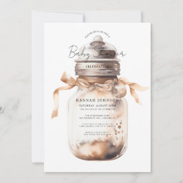 Boho Baby Bottle Genderneutraal Baby shower Kaart