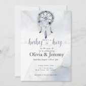 BOHO Baby Boy Dusty Blue Drocatcher Kaart (Voorkant)