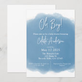 Boho Baby Boy Shower Uitnodiging (Voorkant / Achterkant)