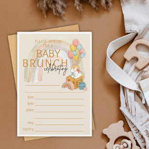 BOHO Baby Brunch Baby shower Vul uitnodiging in