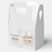 Boho Baby Carriage Aqiqah Unisex Moslim Pasgeboren Bedankdoosjes (Geopend)