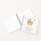 Boho Baby Carriage Baby shower Guest Book Notitieboek (Binnen)