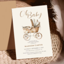 Boho  Baby Carriage Baby shower