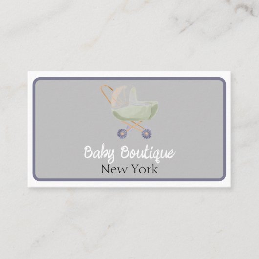 Boho Baby Carriage Boutique New York Visitekaartje (Voorkant)