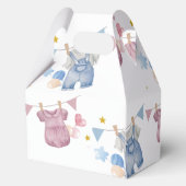 Boho Baby Clotheline Geslacht Reveal Bedankdoosjes (Achterkant)