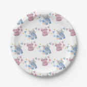 Boho Baby Clotheline Geslacht Reveal Papieren Bordje (Voorkant)