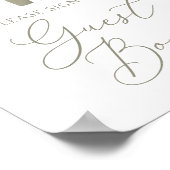 Boho Baby Clothes Baby Shower Guest Book Sign Poster (Hoek)