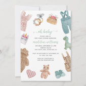 BOHO Baby Clothes Gender Neutral Oh Baby shower I Kaart (Voorkant)