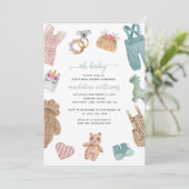 BOHO Baby Clothes Gender Neutral Oh Baby shower I Kaart (Staand voorkant)