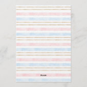 Boho Baby Clothes Gender Reveal Kaart (Achterkant)