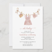 BOHO Baby Clothes Girl Oh Baby shower Kaart (Voorkant)