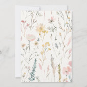 Boho Baby Clothes on a Line Baby Shower Kaart (Achterkant)