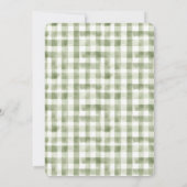 Boho Baby Clothesline Genderneutraal Baby shower Kaart (Achterkant)