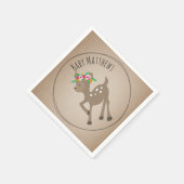 Boho Baby Deer Baby shower servetten (Hoek)