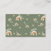 Boho Baby Display Douche Kaart (Achterkant)