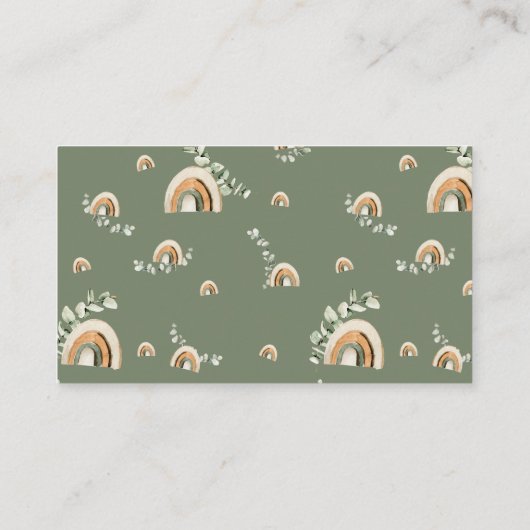 Boho Baby Display Douche Kaart (Achterkant)