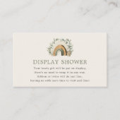 Boho Baby Display Douche Kaart (Voorkant)