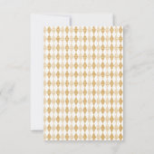 Boho Baby Elephant, aap, Lion Golf Baby shower Bedankkaart (Achterkant)