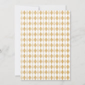 Boho Baby Elephant, aap, Lion Golf Baby shower Kaart (Achterkant)