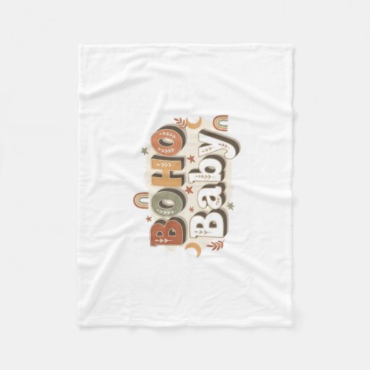 Boho Baby Fleece blanket (Voorkant)