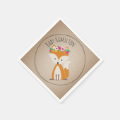 Boho Baby Fox Baby shower servetten (Hoek)