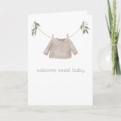Boho Baby Gefeliciteerd Kaart (Voorkant)