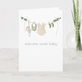 Boho Baby Girl Gefeliciteerd Kaart (Voorkant)