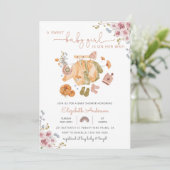 Boho  Baby Girl Kleding Baby shower Kaart (Staand voorkant)