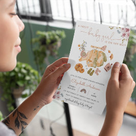 Boho Baby Girl Kleding Baby shower Kaart