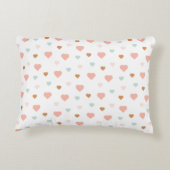 Boho baby girl pastel houdt van hart accent kussen (Achterkant)