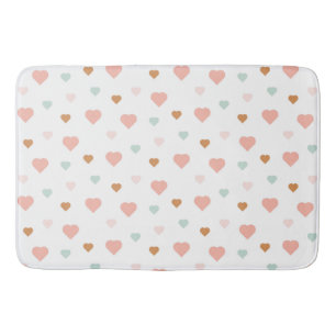 Boho baby girl pastel houdt van hart badmat