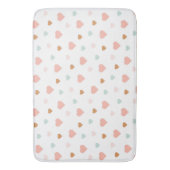 Boho baby girl pastel houdt van hart badmat (Voorkant Verticaal)