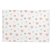 Boho baby girl pastel houdt van hart kussensloop (Achterkant)