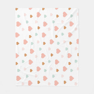 Boho baby girl pastel houdt van hartenbroederschap fleece deken