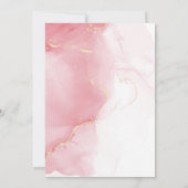 BOHO Baby Girl Pink Dream Catcher Waterverf Wash Kaart (Achterkant)