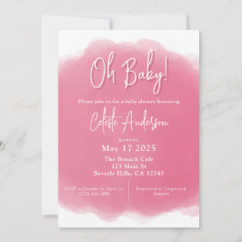 Boho Baby Girl Shower Kaart