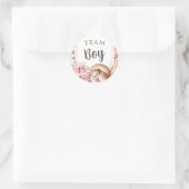 Boho Baby Hij of zij laat zien wie er is. Ronde Sticker (Tas)