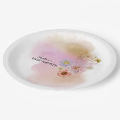 Boho Baby in bloei Papieren Bordje (Gekanteld)