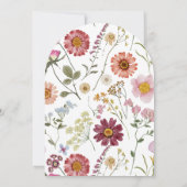 Boho Baby In bloei Wildflower Waterverf Kaart (Achterkant)