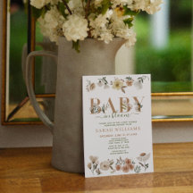 Boho Baby in Bloom Baby Girl Baby shower