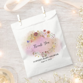 Boho Baby in Bloom Baby shower Bedankzakje