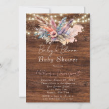 Boho Baby in Bloom Baby shower