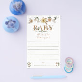 Boho Baby in Bloom Baby shower Ouderlijk advies Flyer (Enkel)