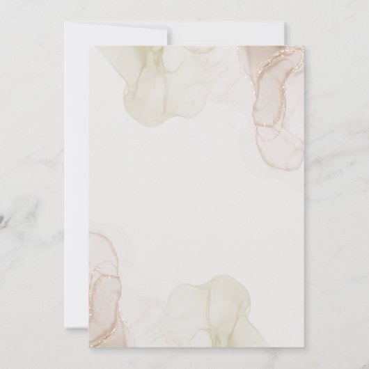 Boho Baby in Bloom Baby shower Pampas Floral Kaart (Achterkant)