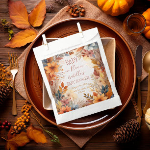 Boho Baby in Bloom Herfst Bloemstuk Baby Shower Bedankzakje