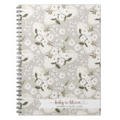 Boho Baby in Bloom Letters to Baby Journal Noteboo Notitieboek (Voorkant)