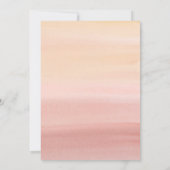 Boho Baby in Bloom Pampas Douche Uitnodiging (Achterkant)